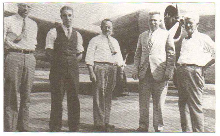 Elmer Woodward and  a few Hamilton Standard  workers in the 1937